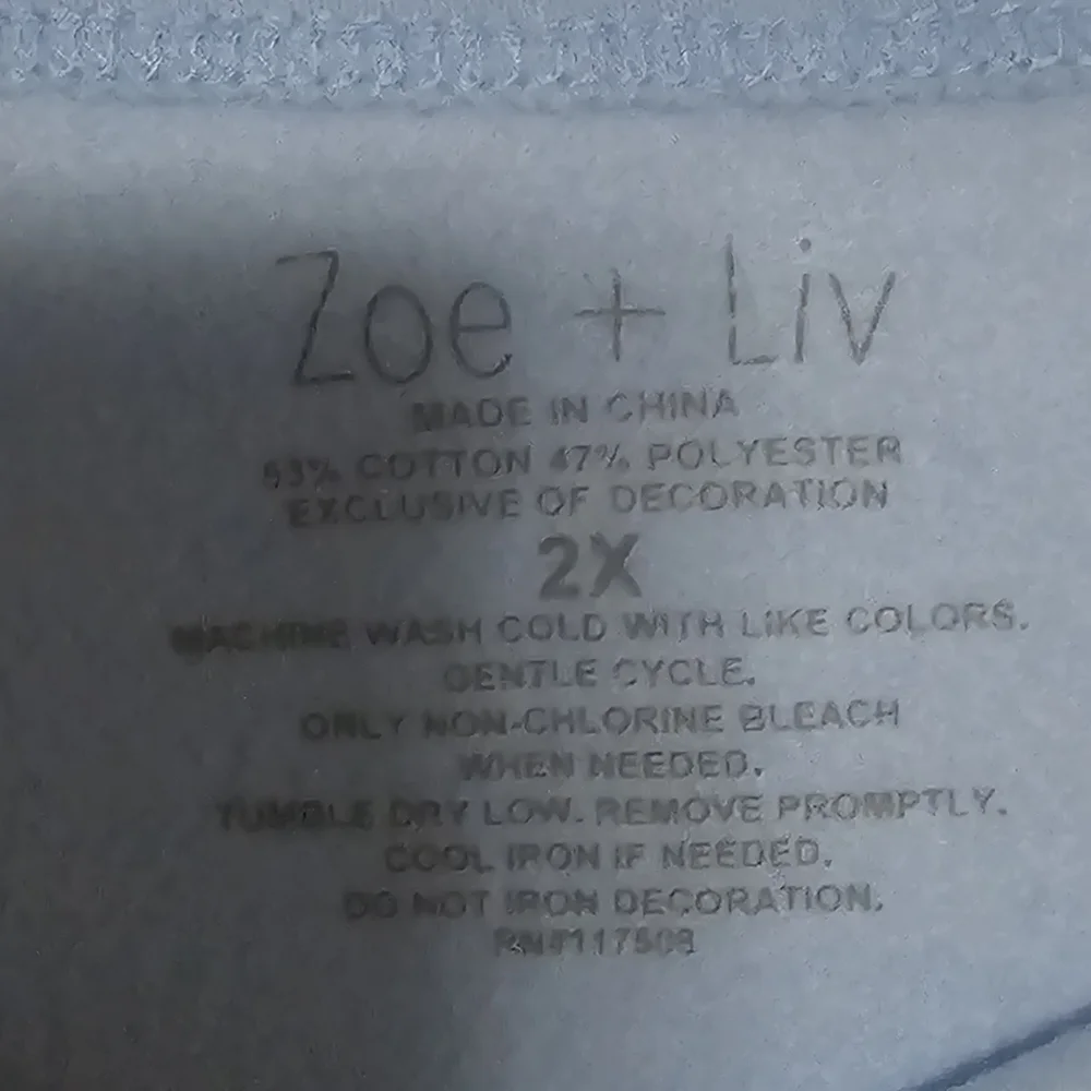 Zoe + Liv Light Blue Sweater - Picture 3 of 3